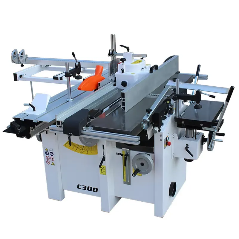 Woodworking Thicknesser - C300 5 in 1多機能精密複合木工機械 C300プレーナー厚削り盤モーターシェイパー
