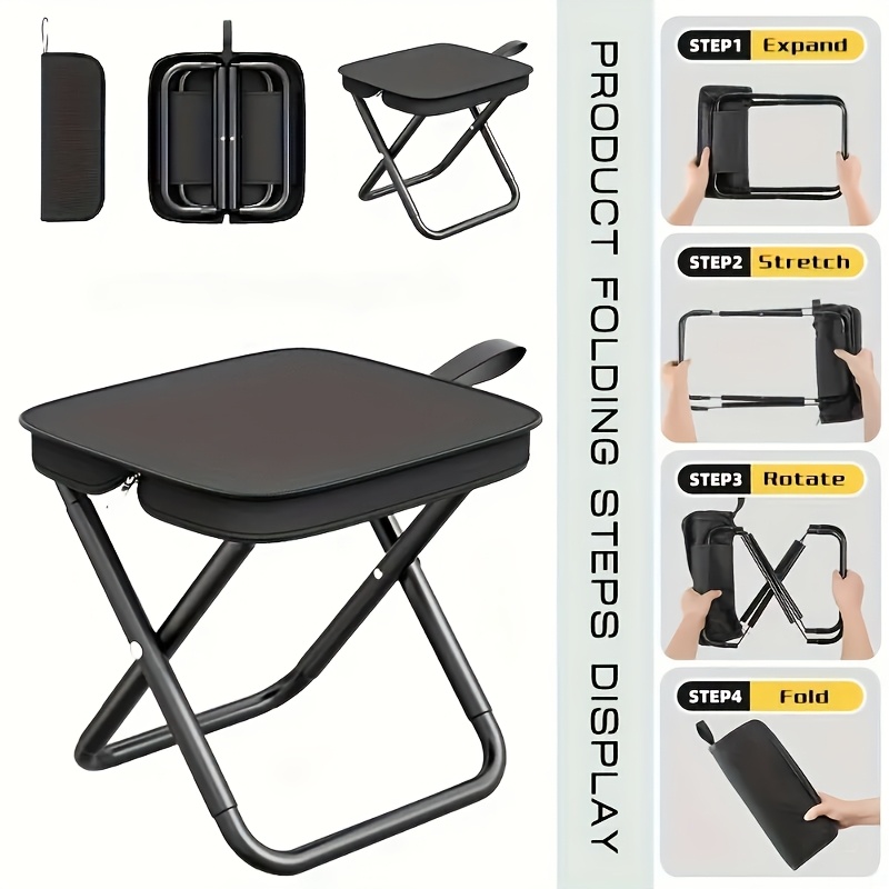 Woodworking Outdoor Furniture - 軽量コンパクト折りたたみキャンプスツールポータブルマルチシーンアウトドア釣り椅子ビーチハイキング旅行ピクニック用