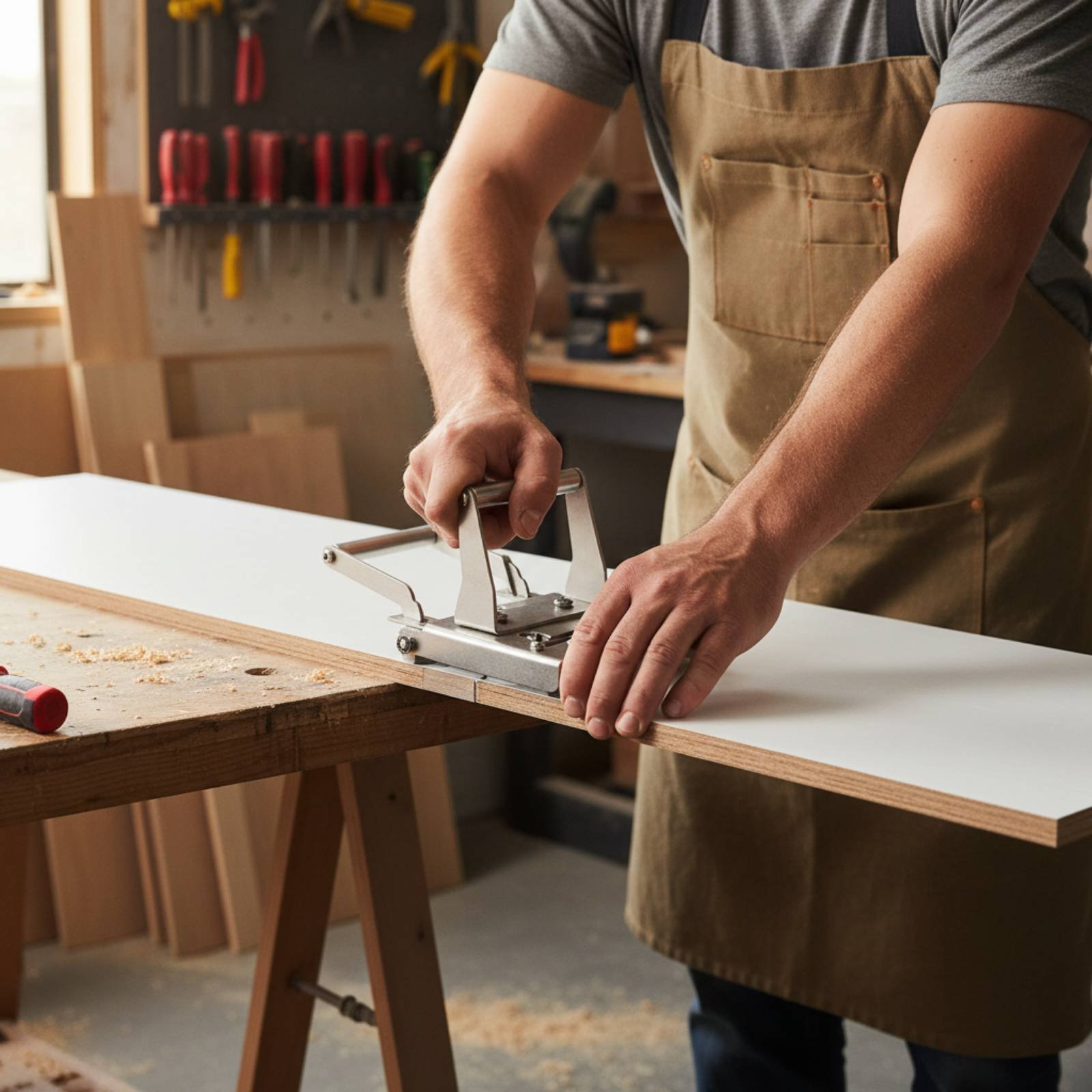 Woodworking Carpenter - 手動ボーダーバンドトリマー 使いやすいボーダーバンドトリマー 木工ツール 大工向けの頑丈な構造