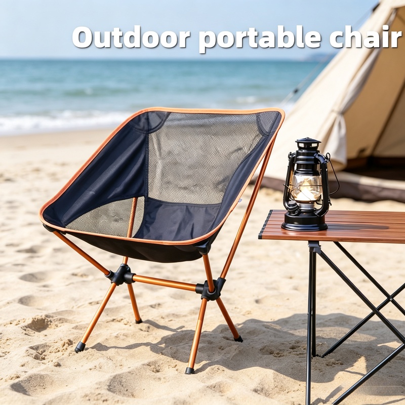 Woodworking Outdoor Furniture - 超軽量アルミ合金ムーンチェアキャンプ折りたたみポータブル背もたれ椅子屋外釣りピクニックハイキングレジャーシート