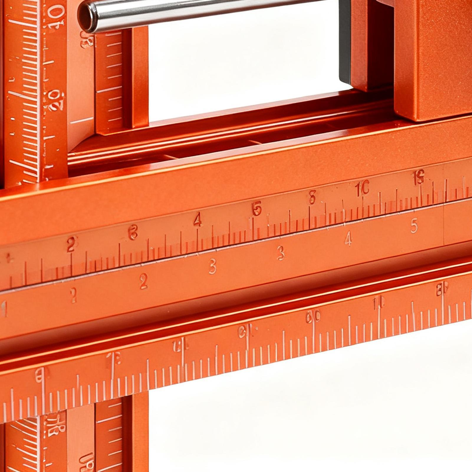 Woodworking Carpenter - 木工定規磁気ベース 4 面ツール金属精密定規大工大工建設マイター切断作業用