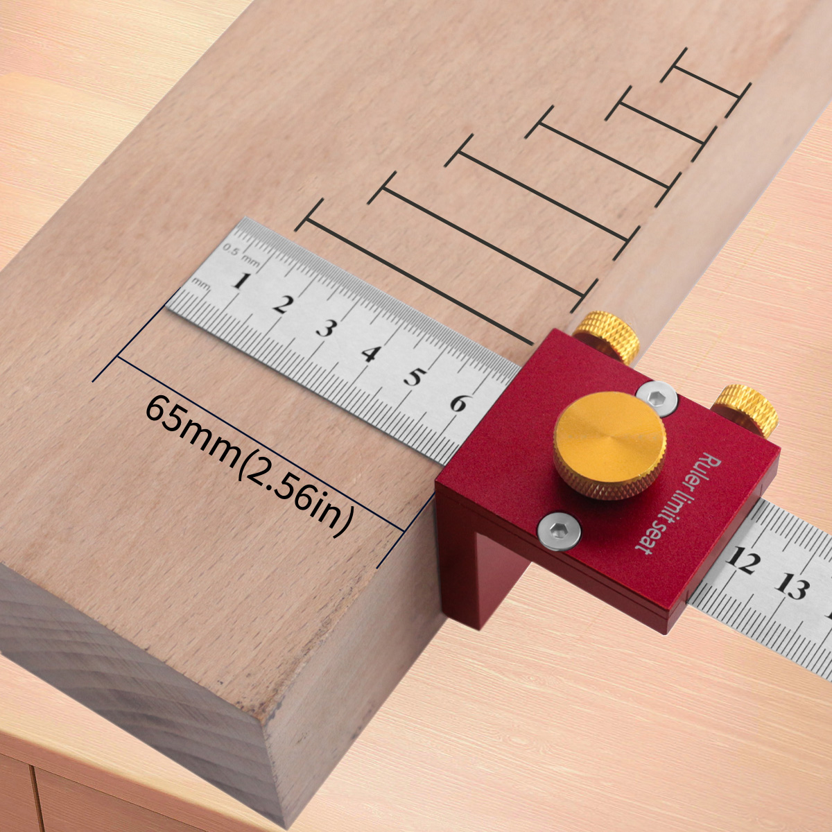 Woodworking Carpenter - 30 センチメートル/12 インチスクライビング定規 90 度スケール定規測定マーキングゲージ木工直角定規大工ツール DIY