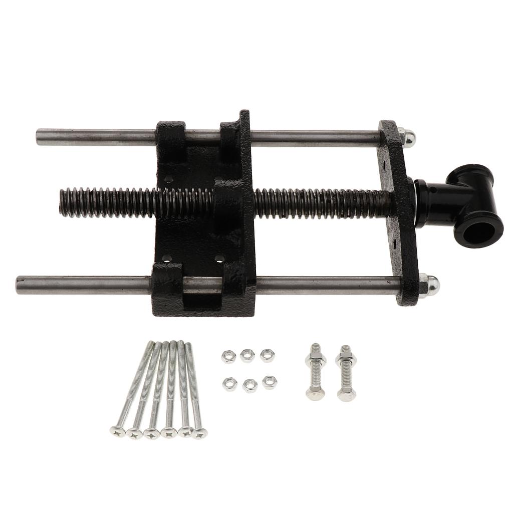 Woodworking Front Vise - 木工用バイス 可鍛鋳鉄製 カーペンタークランプ ヘビーデューティーフロントバイス ワークベンチコンソール用木工ツール