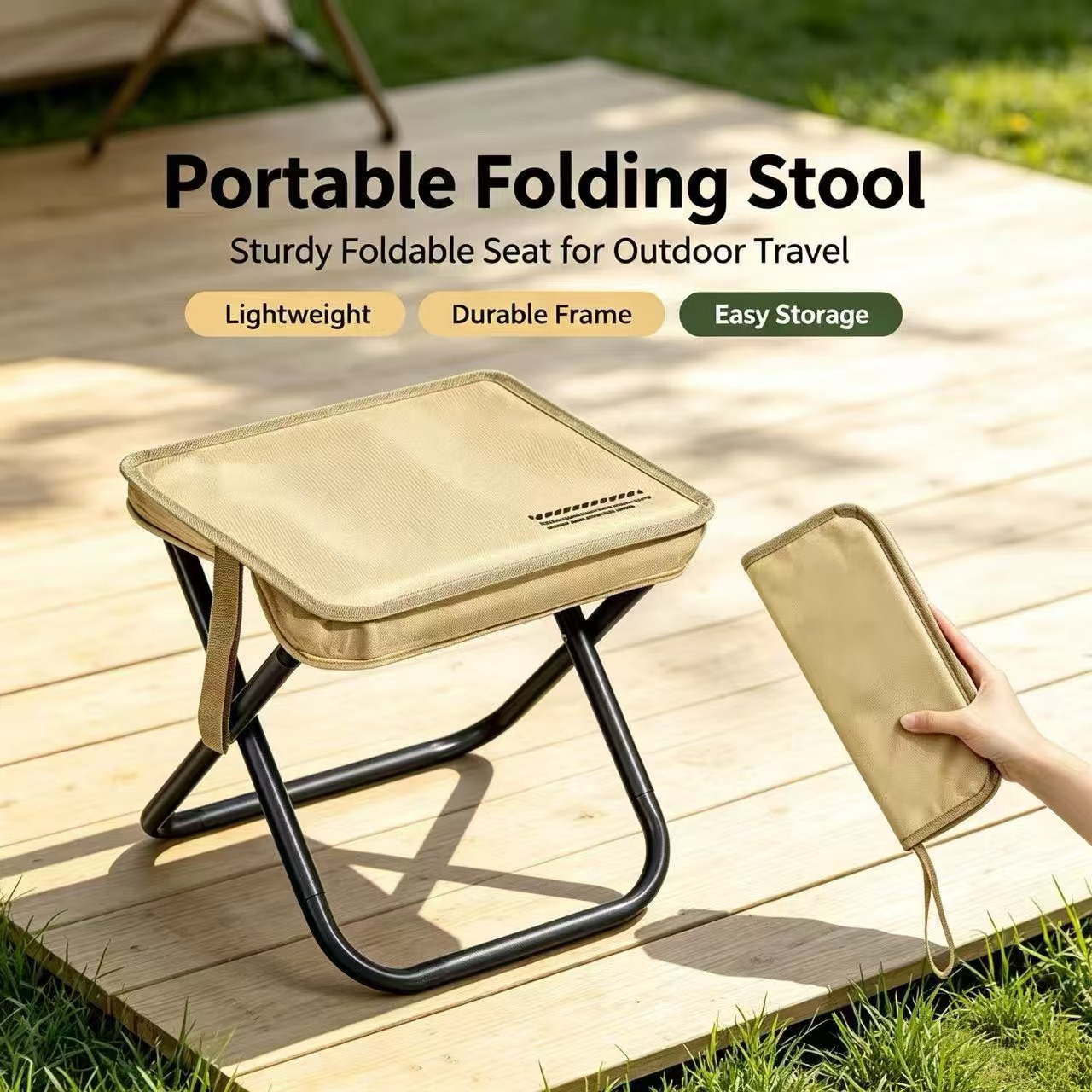 Woodworking Outdoor Furniture - Magza ポータブル折りたたみスツール超軽量ペンスツールアウトドアキャンプ用軽量椅子釣り地下鉄や電車旅行用