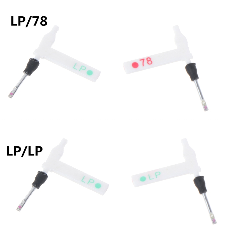 Turning Gouge Set - ビニールlpおよびrpmレコード用のターンテーブル交換用スタイラス、両面、赤と青、ダイヤモンドチップ、タッチに適合