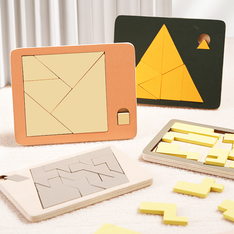 Woodworking Hobby - 木製幾何学パズル チャレンジ不可能な脳燃焼減圧 IQ マインド頭の体操 ジグソーパズル 大人