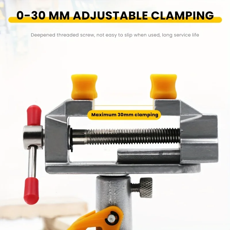 ミニアルミ製ベンチバイス（360度回転） °   回転ヘッド - Woodworking Front Vise のレビューと価格