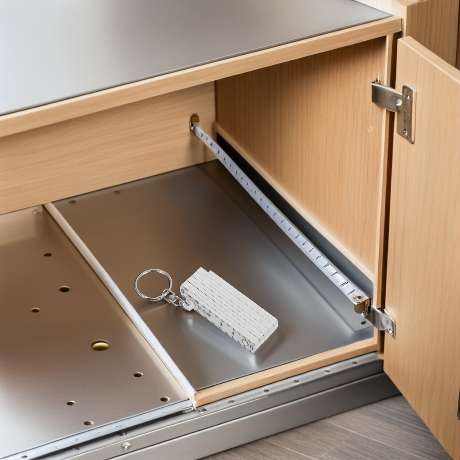 2個入り折りたたみ定規 メートル法 0.5m ポータブル 透 - Woodworking Carpenter のレビューと価格