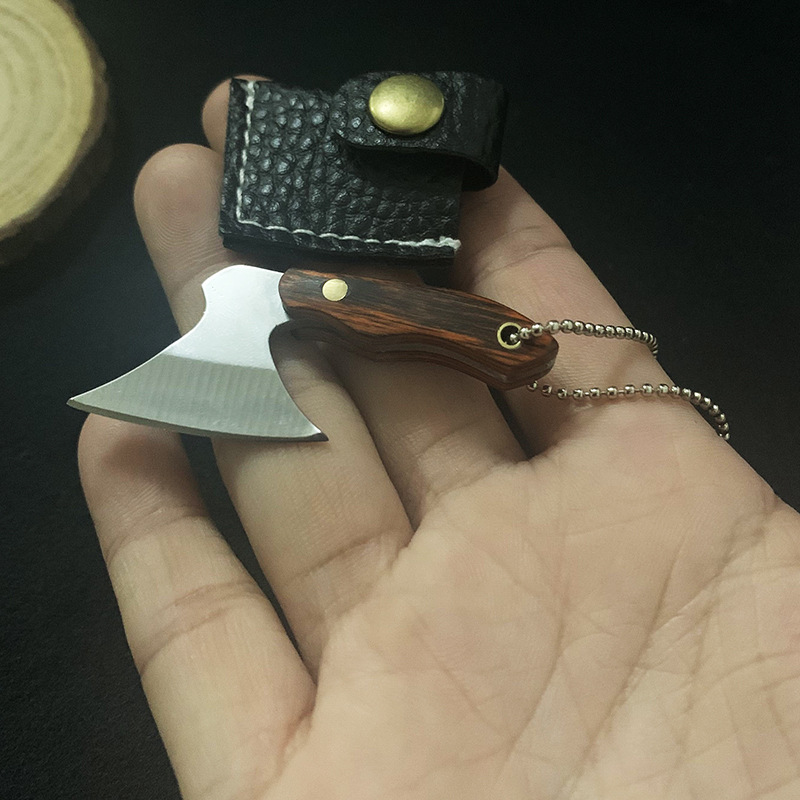 ミニ440ステンレス鋼斧ハチェットポケットナイフフルタング木 - Woodworking Hatchet のレビューと価格