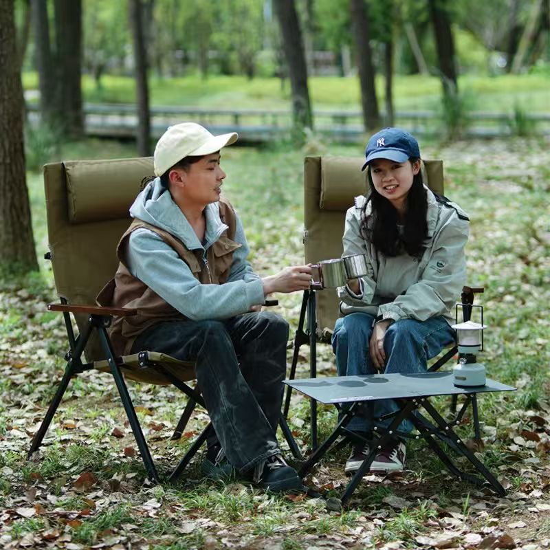 折りたたみ式ハイバックビーチキャンプチェア、4段階調整可能な - Woodworking Outdoor Furniture のレビューと価格