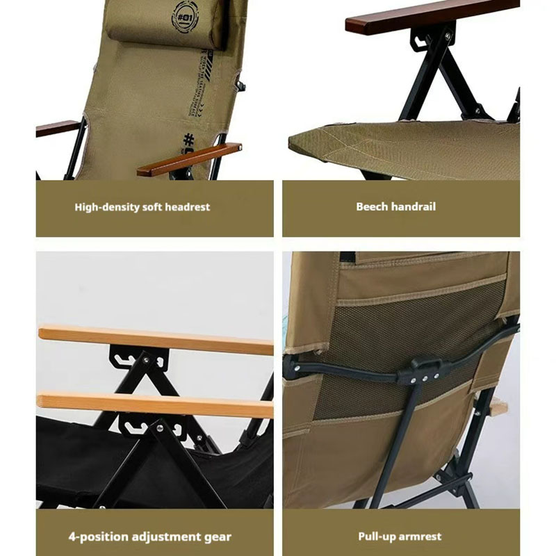 折りたたみ式ハイバックビーチキャンプチェア、4段階調整可能な - Woodworking Outdoor Furniture のレビューと価格