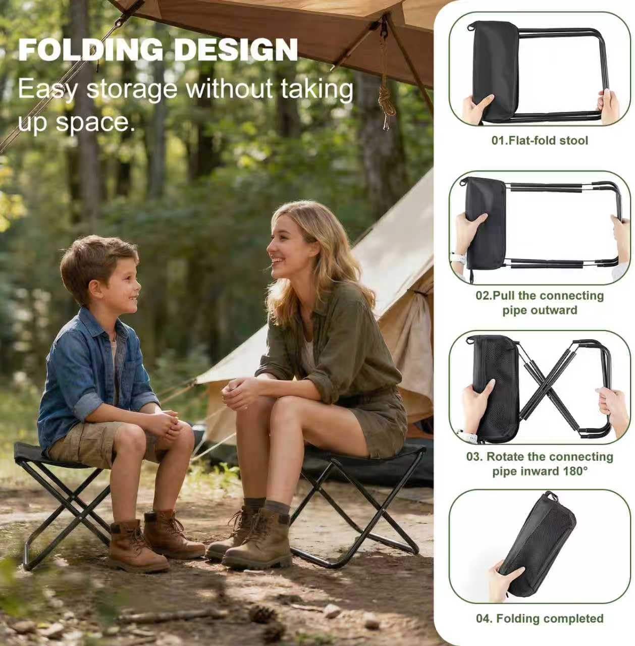 GMOX キャンプ用スツール ポータブルチェア：全地形対応折 - Woodworking Outdoor Furniture のレビューと価格
