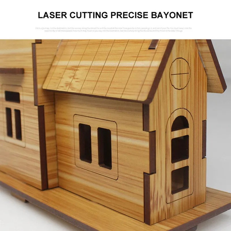 3D木製パズルモデルゲームコージーコテージDIY手作り機械式 - Woodworking Hobby のレビューと価格