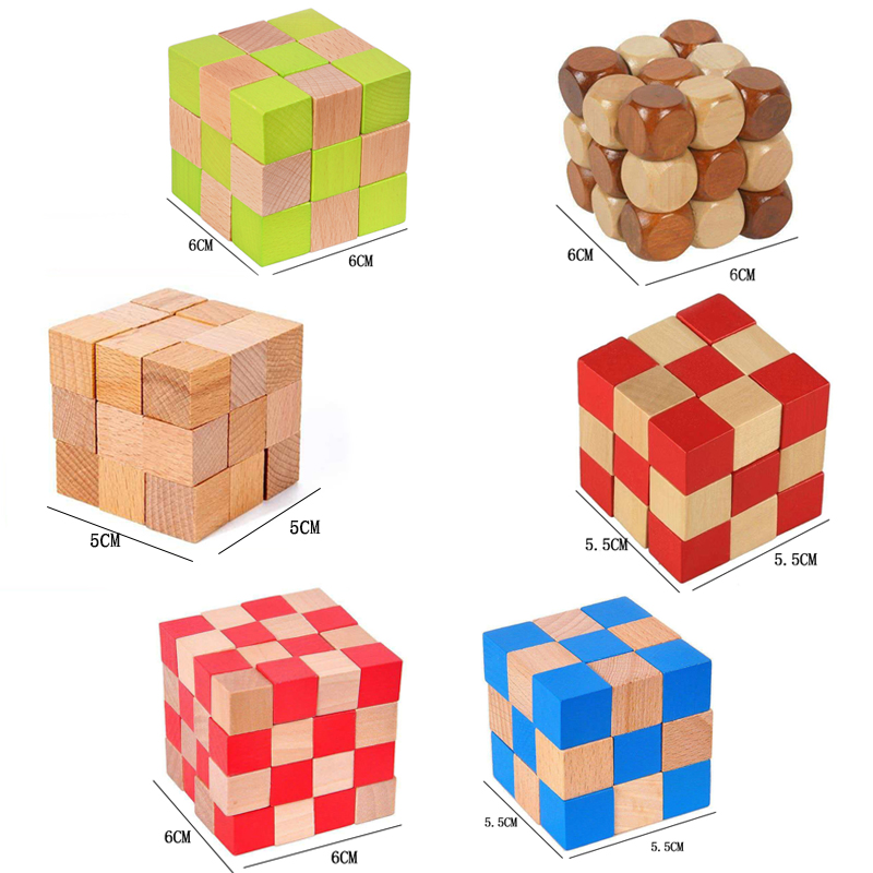 スクエアスネークキューブ木製脳トレパズル 大人と子供向け I - Woodworking Hobby のレビューと価格
