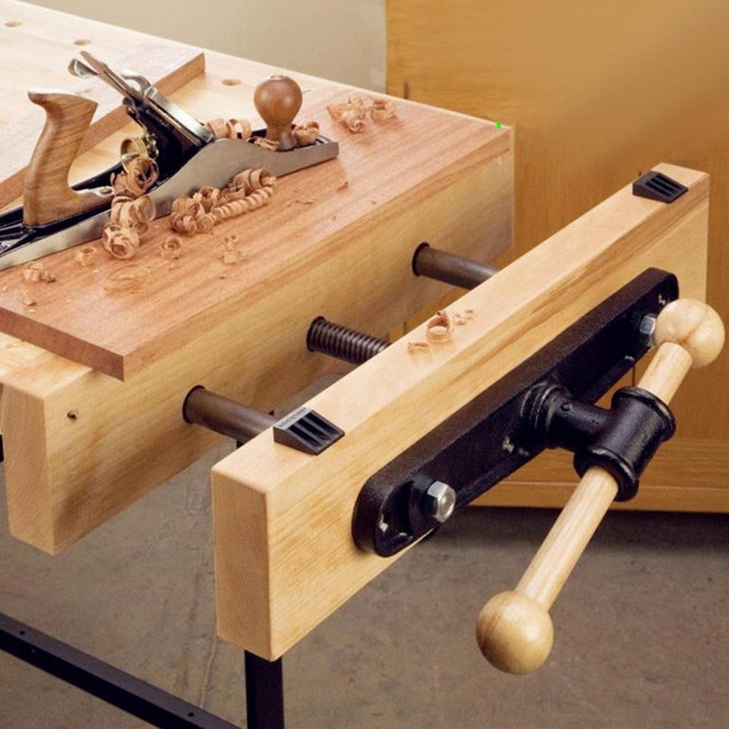 木工用バイス 可鍛鋳鉄製 カーペンタークランプ ヘビーデュー - Woodworking Front Vise のレビューと価格