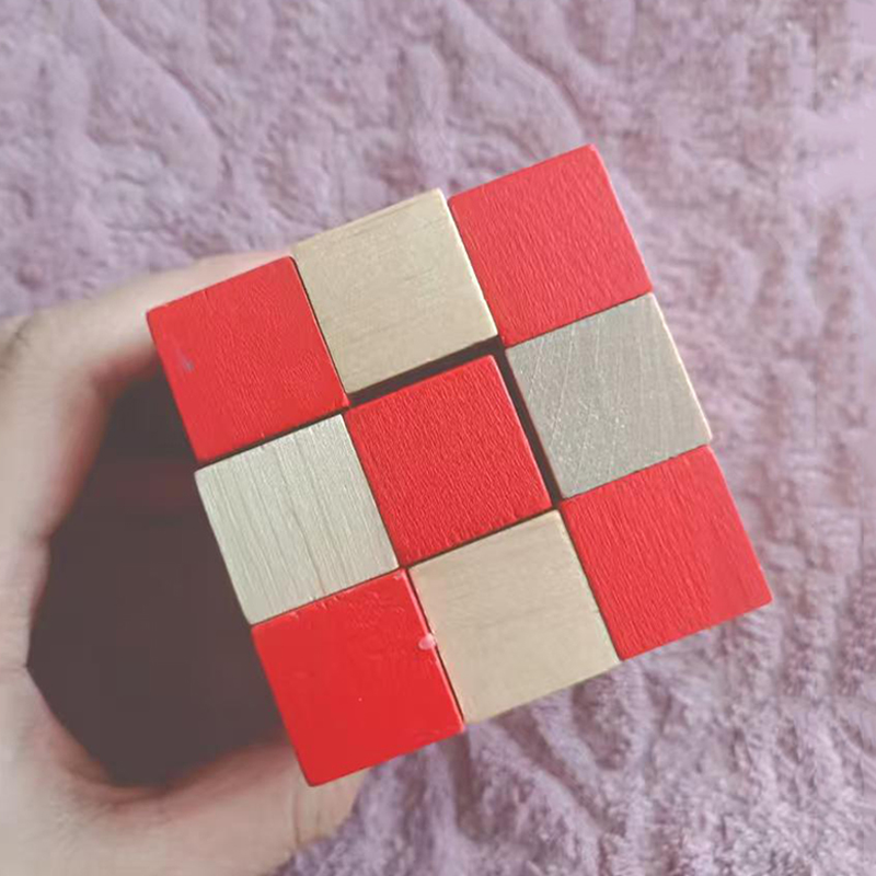 木製スネークキューブパズル IQ ロジックトレーニング頭の体 - Woodworking Hobby のレビューと価格