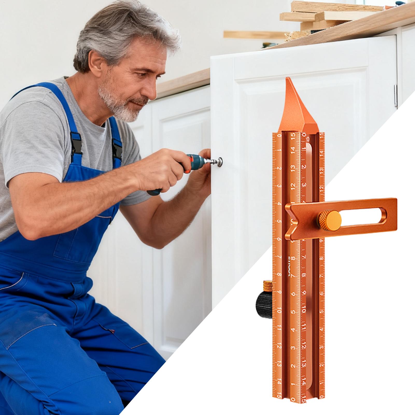 木工マーキングツール 4面磁気ベースゲージ 金属精密定規 大 - Woodworking Carpenter のレビューと価格