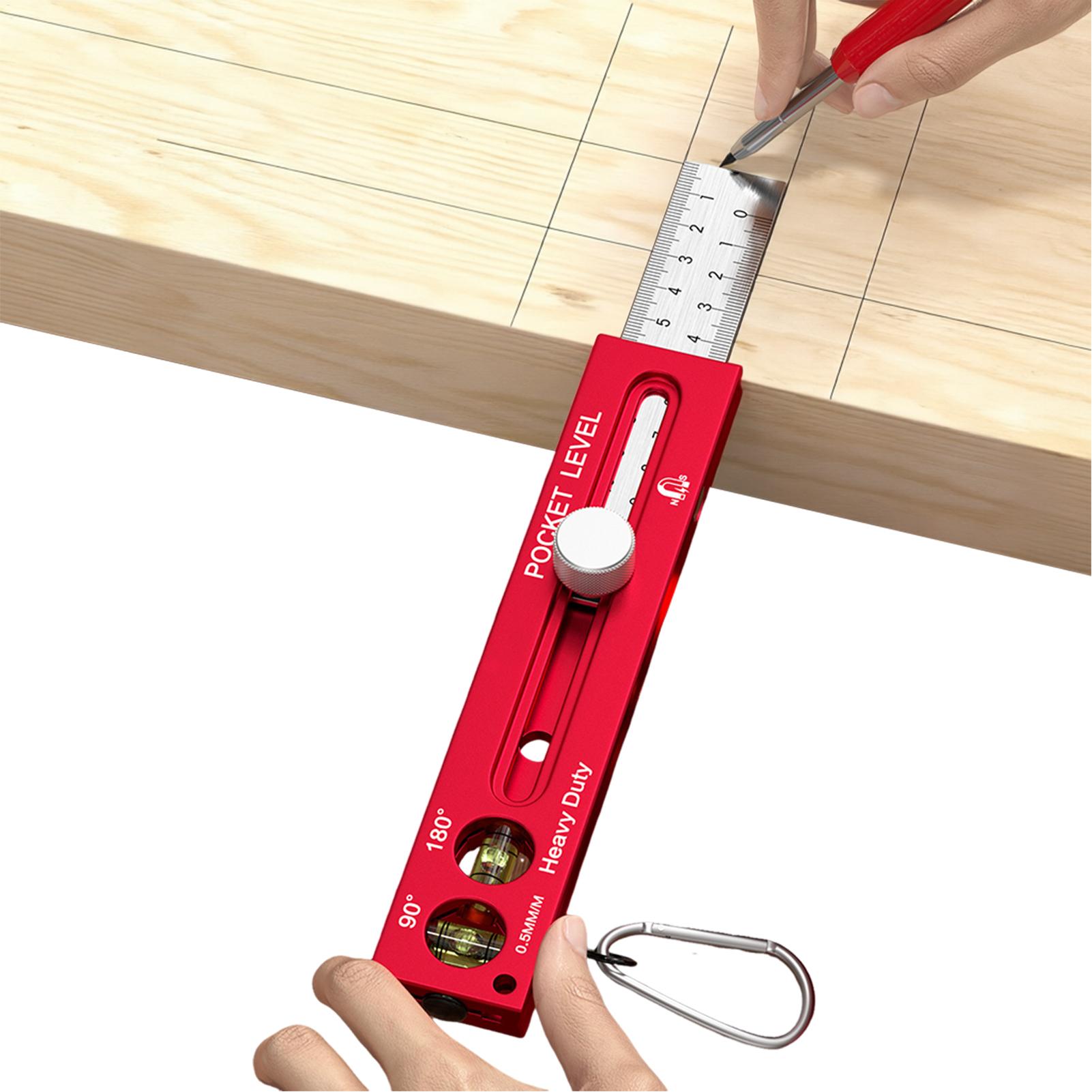 木工測定ツール 磁気水平テンプレート 大工用定規 メートル法 - Woodworking Carpenter のレビューと価格