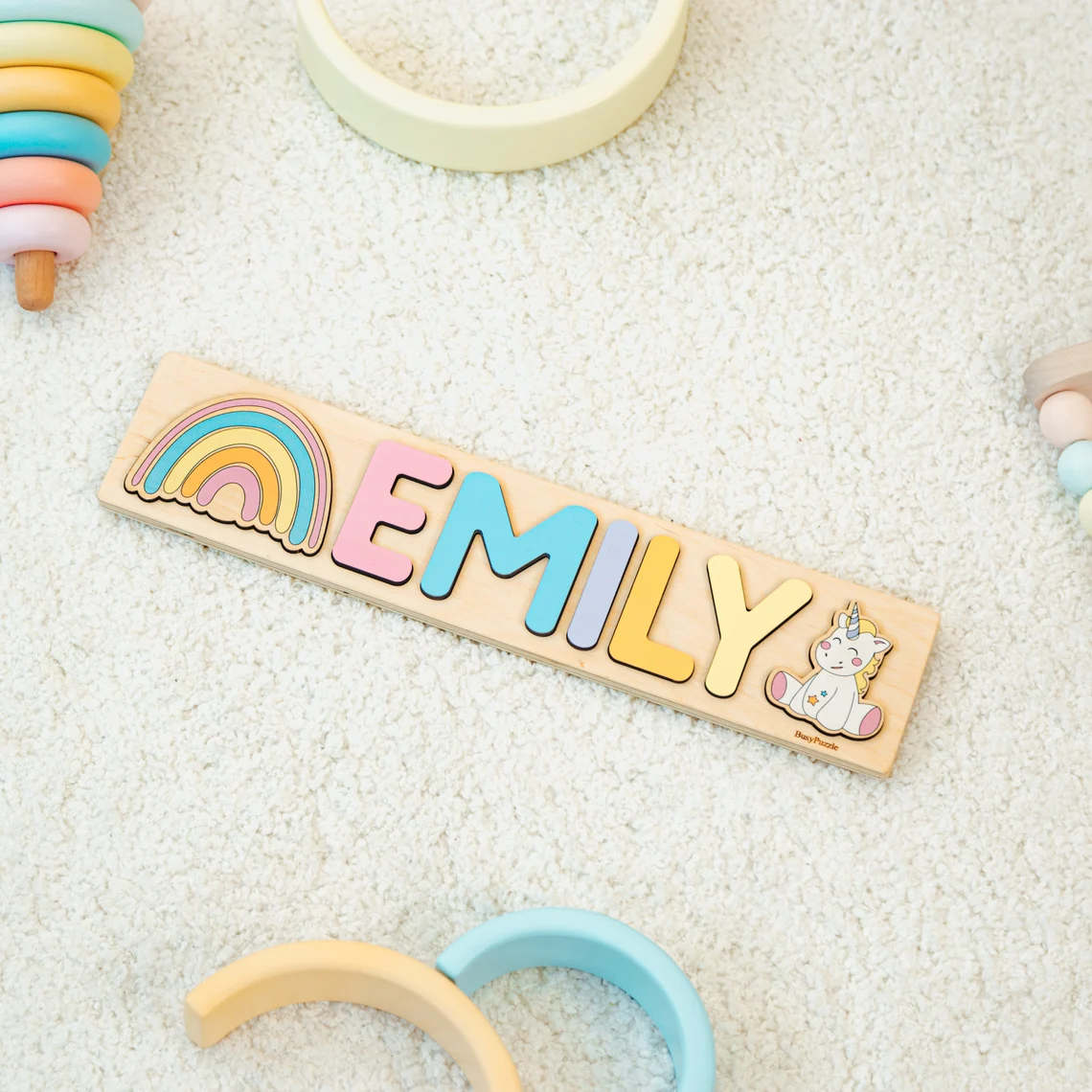 ペグ付きパーソナライズされた名前パズル |   子供向け木製 - Woodworking Hobby のレビューと価格