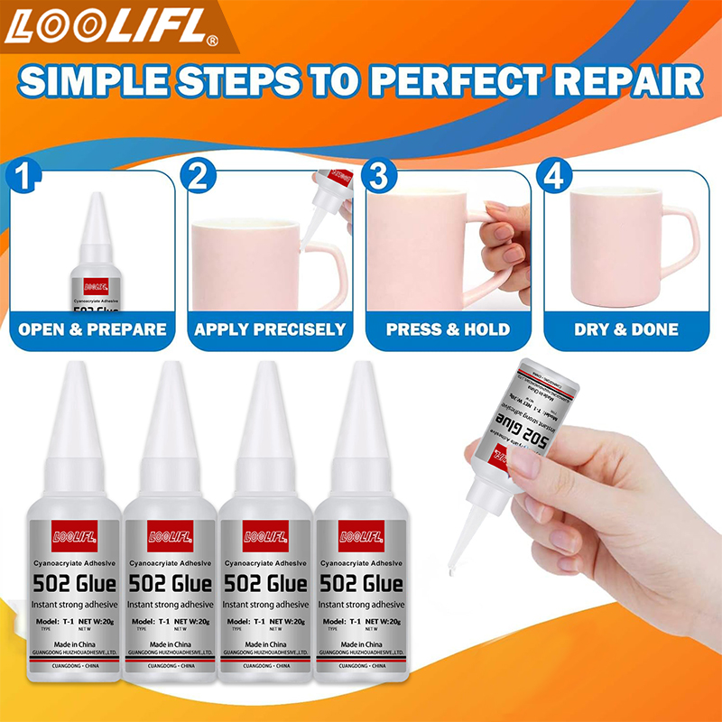 1-3pcs、20ml、502極度の接着剤、速乾性のシアノア - Woodworking Glue のレビューと価格