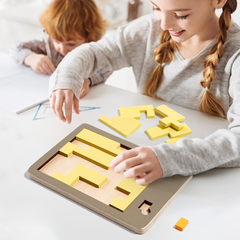 木製幾何学パズル チャレンジ不可能な脳燃焼減圧 IQ マイン - Woodworking Hobby のレビューと価格