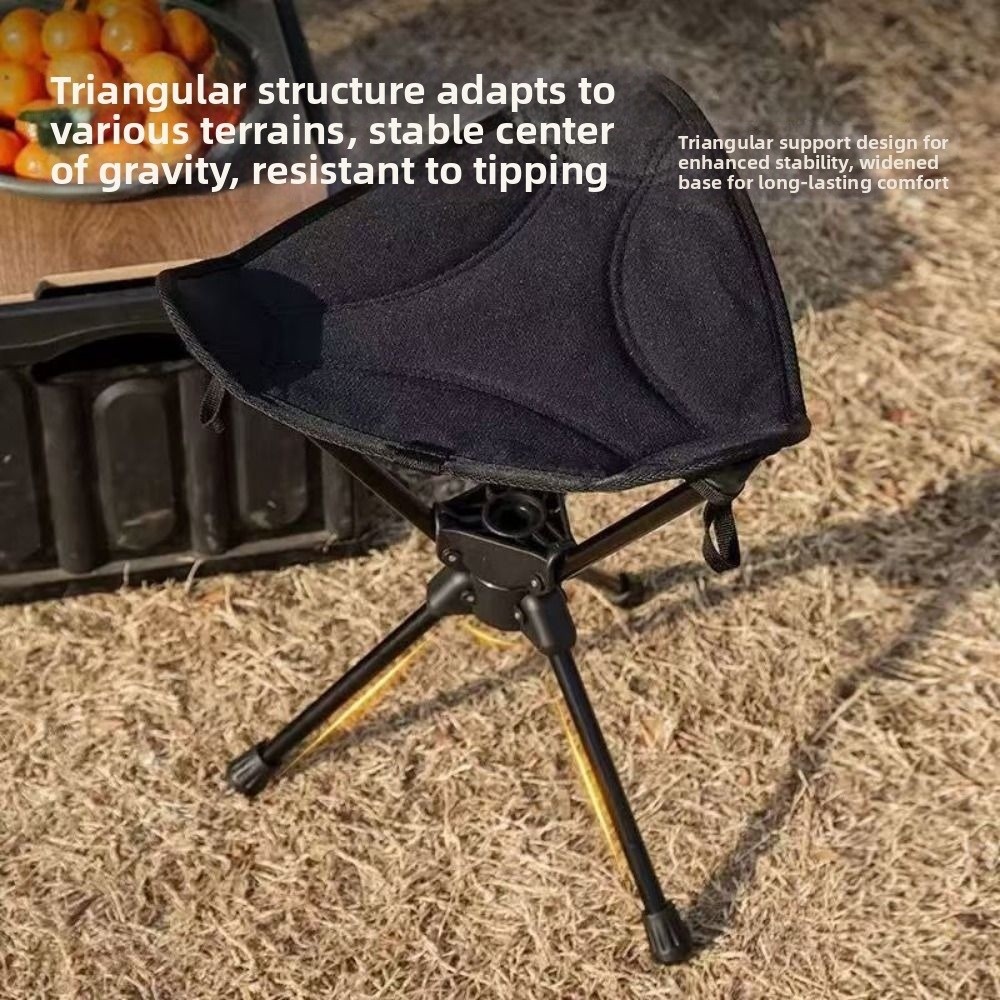 三脚折りたたみ回転スツール耐摩耗性折りたたみ式釣り椅子強力な - Woodworking Outdoor Furniture のレビューと価格