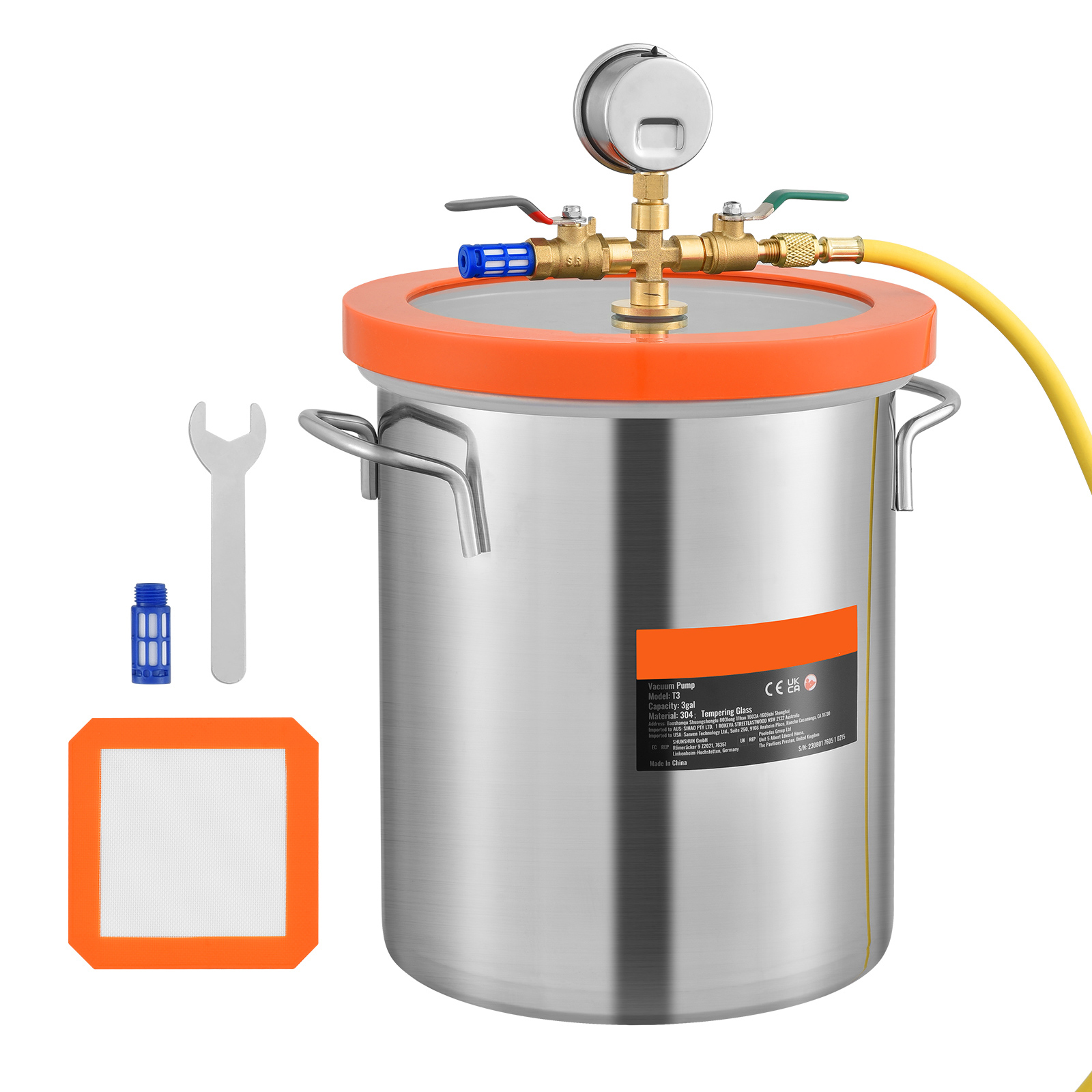 SucceBuy 3/5 ガロン アップグレード強化ガラス蓋 - Woodworking Vacuum Press のレビューと価格